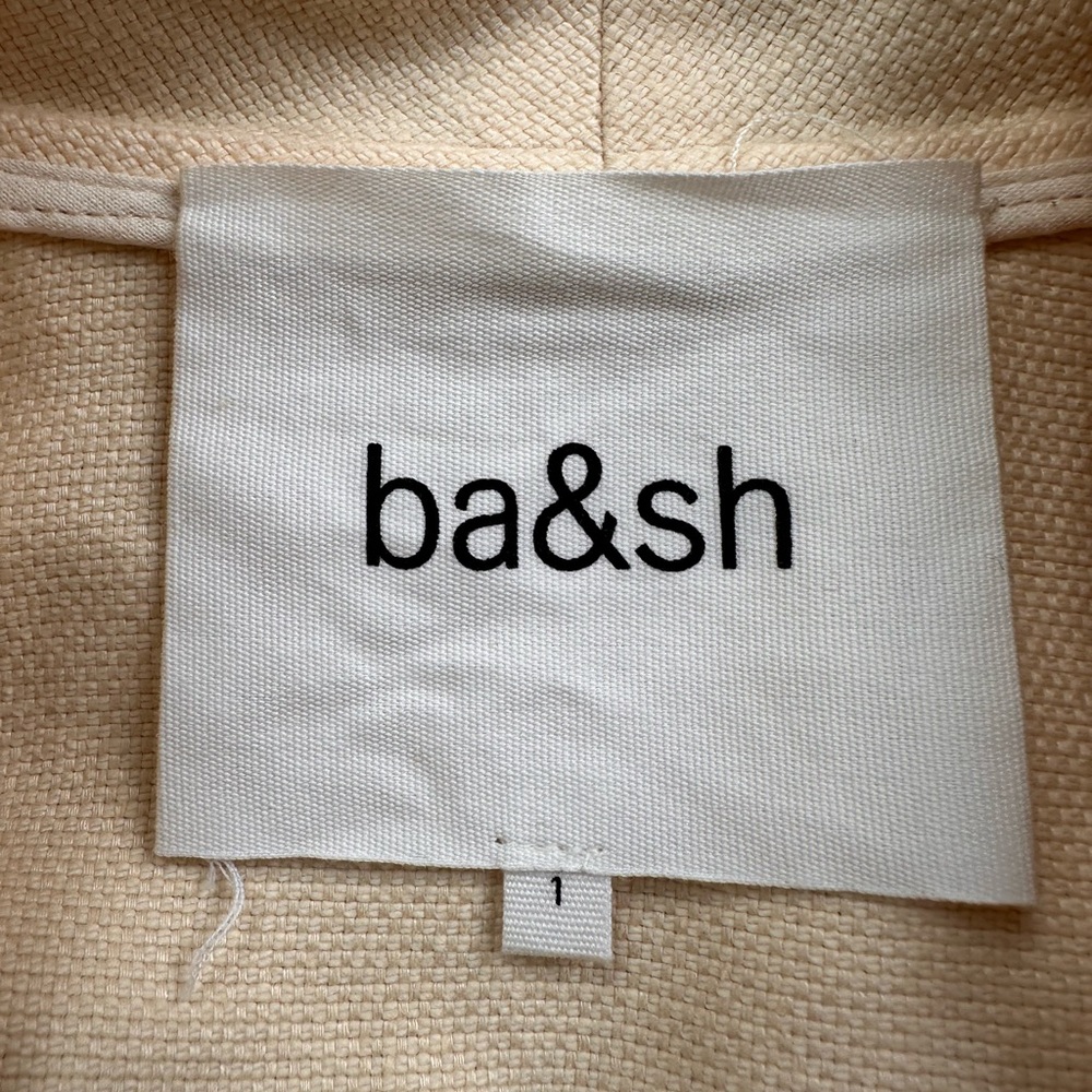 Ba&sh Joyce Jacket Sz 1 US 4 Linen Cotton Wrap Tie Waist Cream/Ecru Boho Kimono - Picture 8 of 15